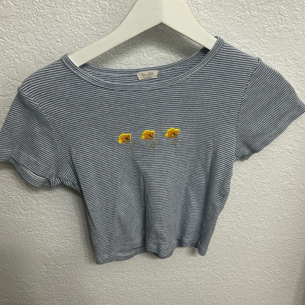 Brandy cropped tee